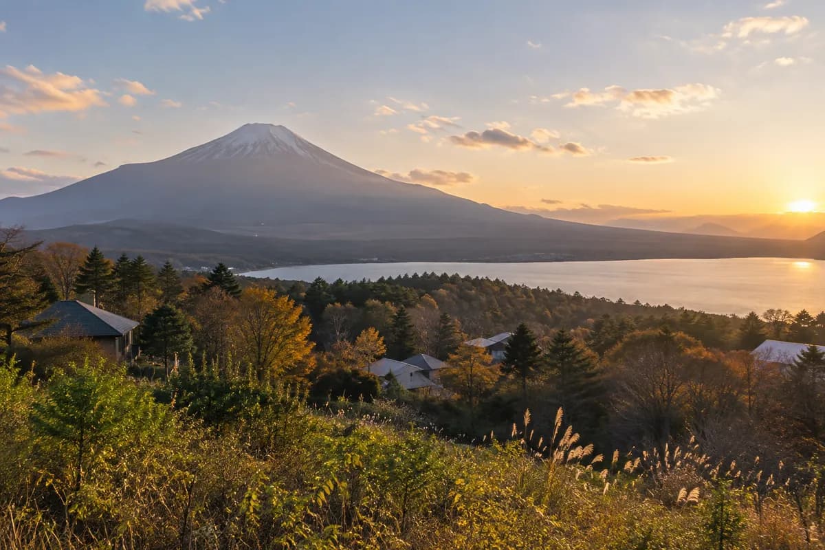 レイク山中 平野台の地域の雰囲気を表現したAI生成イメージ（実際の現地写真ではありません）