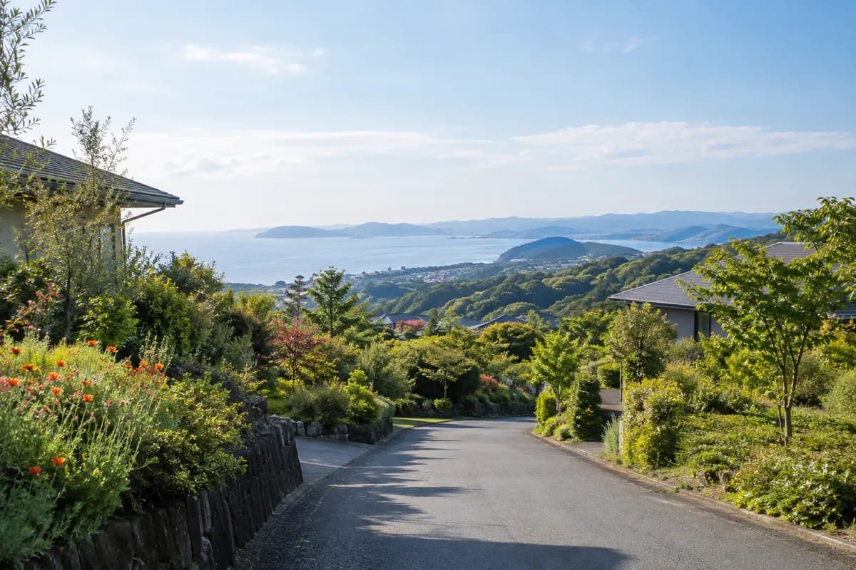 館山ポピーランドの地域の雰囲気を表現したAI生成イメージ（実際の現地写真ではありません）