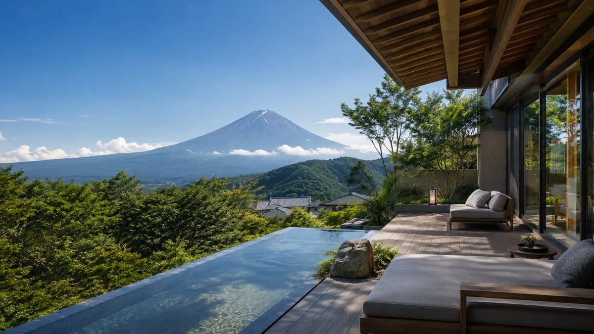 山が見える