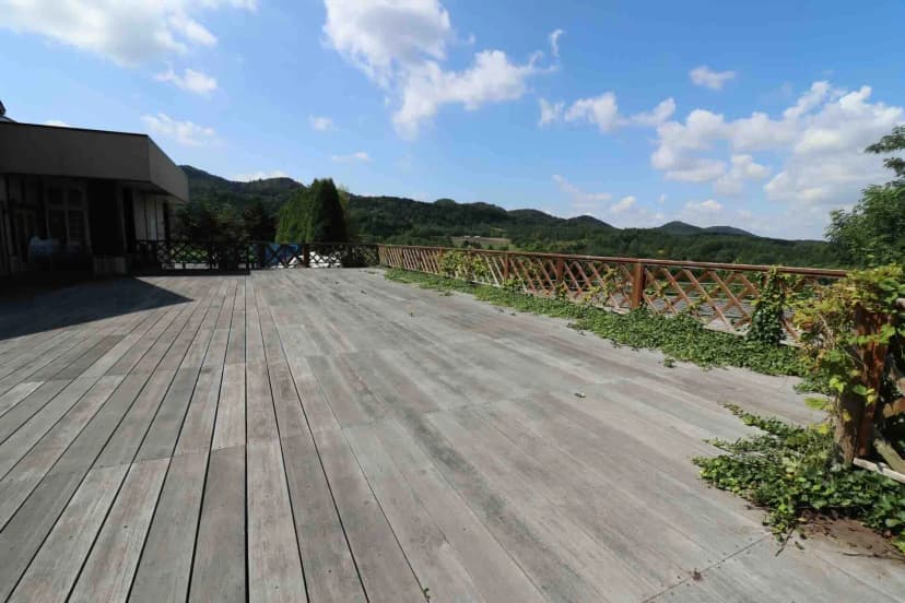 屋外スペースが広い